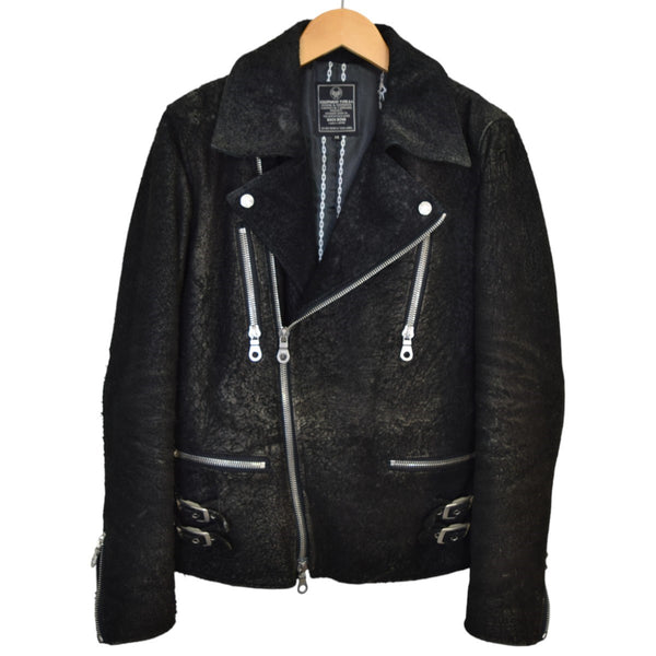 BACK BONE(バックボーン) ホーススウェードダブルライダースジャケット