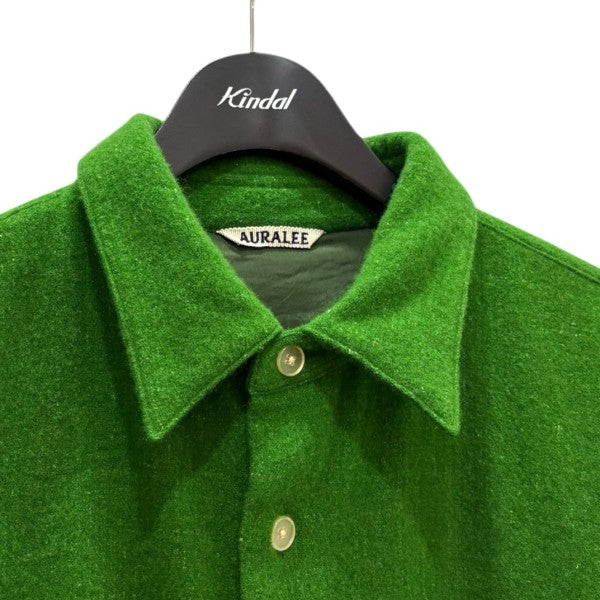 AURALEE(オーラリー) WOOL CASHMERE LIGHT TWEED SHIRTS ウール