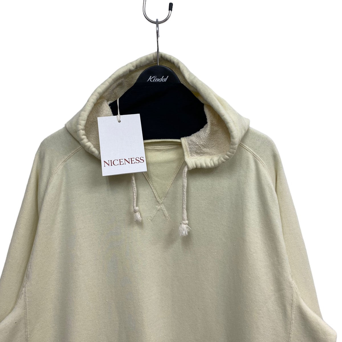 NICENESS(ナイスネス) 24SSCORGAN／シルクスウェットフーディ 加工