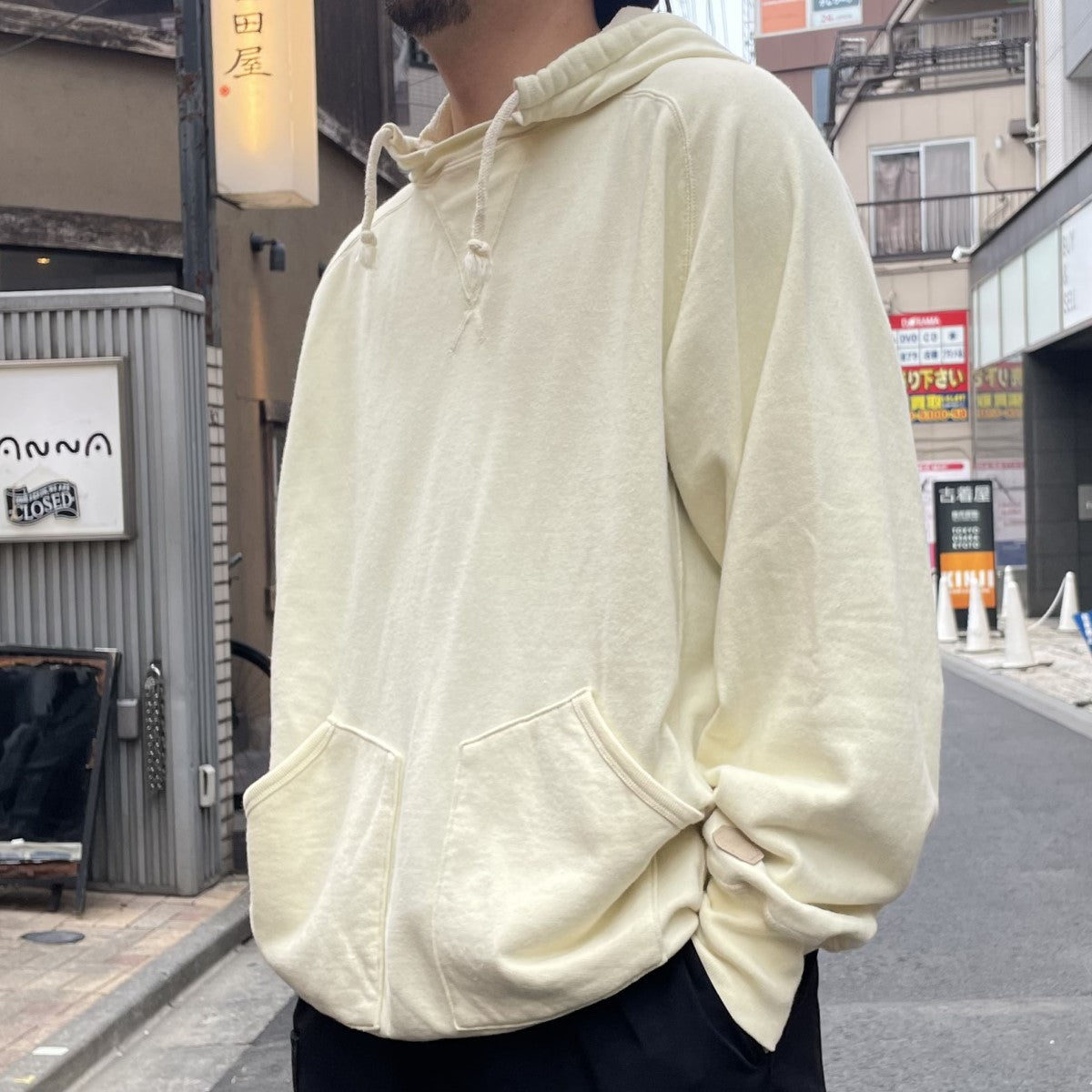 NICENESS(ナイスネス) 24SSCORGAN／シルクスウェットフーディ 加工