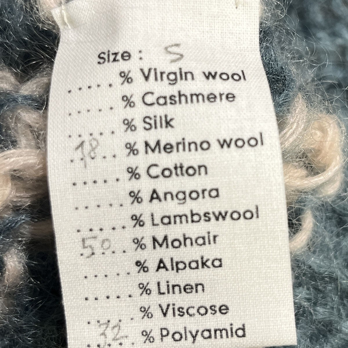 Maiami basic(マイアミベーシック) ウールモヘヤボーダーニット