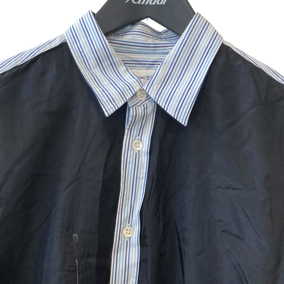 COMME des GARCONS(コムデギャルソン) ストライプ切替シャツW10056