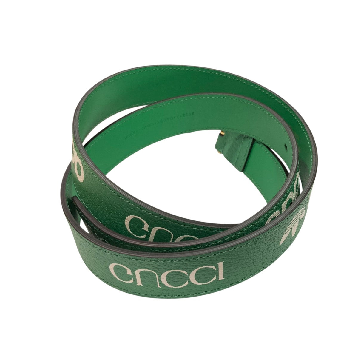 GUCCI×adidas ロゴレザーベルト702277 702277 グリーン｜【公式