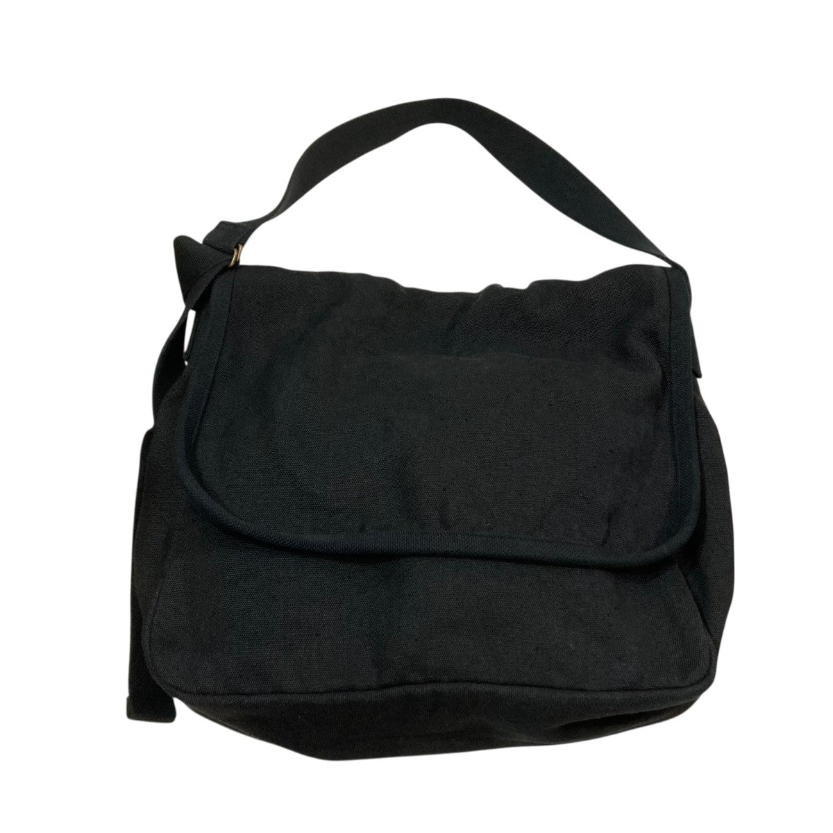 COMOLI(コモリ) ヘンプダックショルダーバッグ ブラック｜【公式