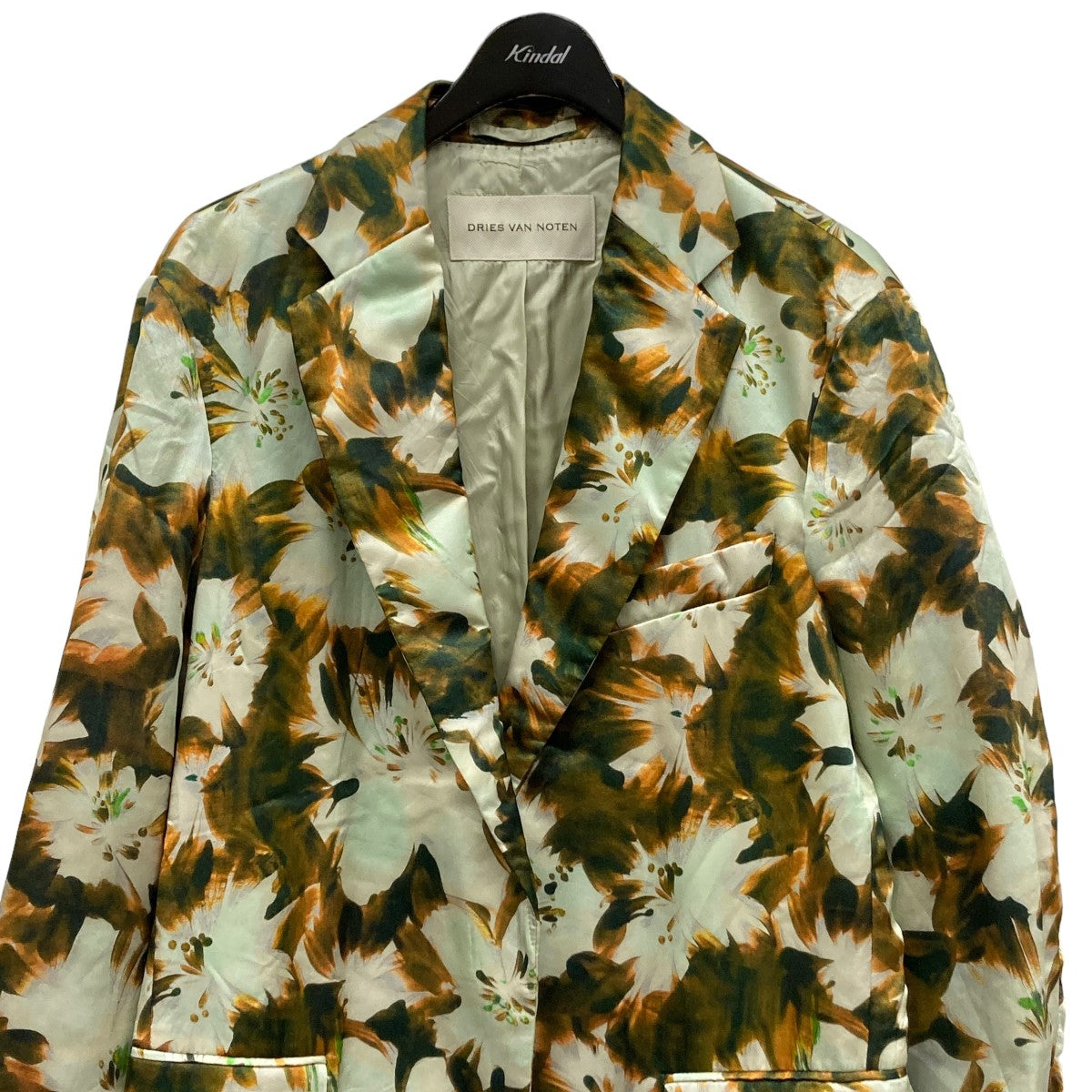 DRIES VAN NOTEN(ドリスヴァンノッテン) 花柄シルクテーラード