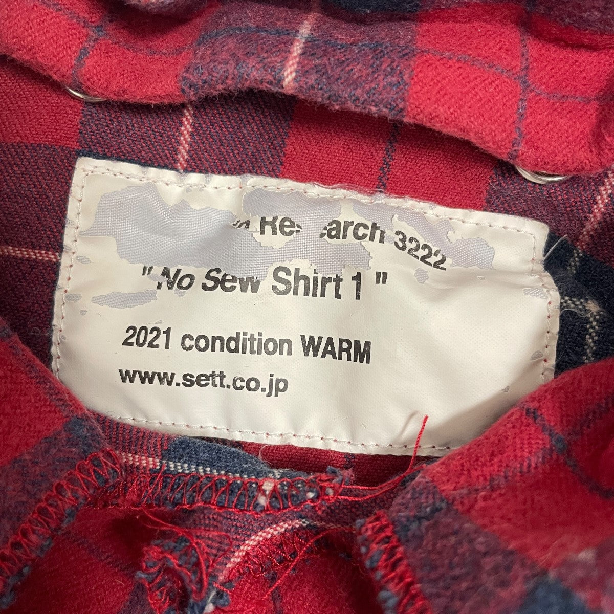 MOUNTAIN RESEARCH(マウンテンリサーチ) No Sew Shirt 1コットンネル