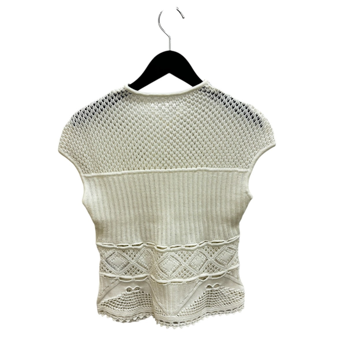 mame kurogouchi(マメクロゴウチ) 24SSCotton Lace Sleeveless Knitted