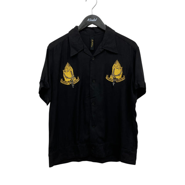 RUDE GALLERY(ルードギャラリー) マリア刺繍半袖シャツ ブラック