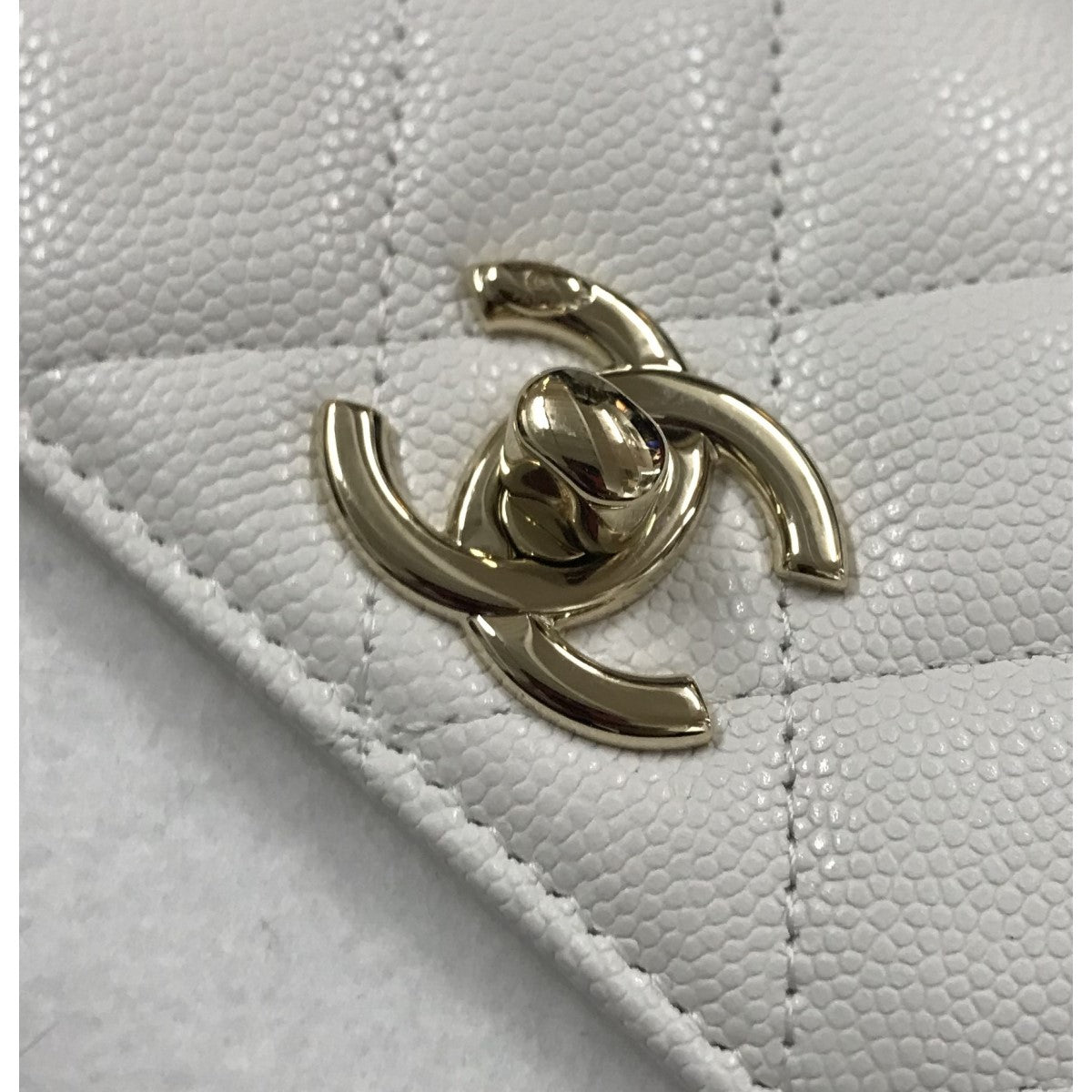 CHANEL(シャネル) ココハンドル14．5キャビアスキン2WAYハンドバッグ