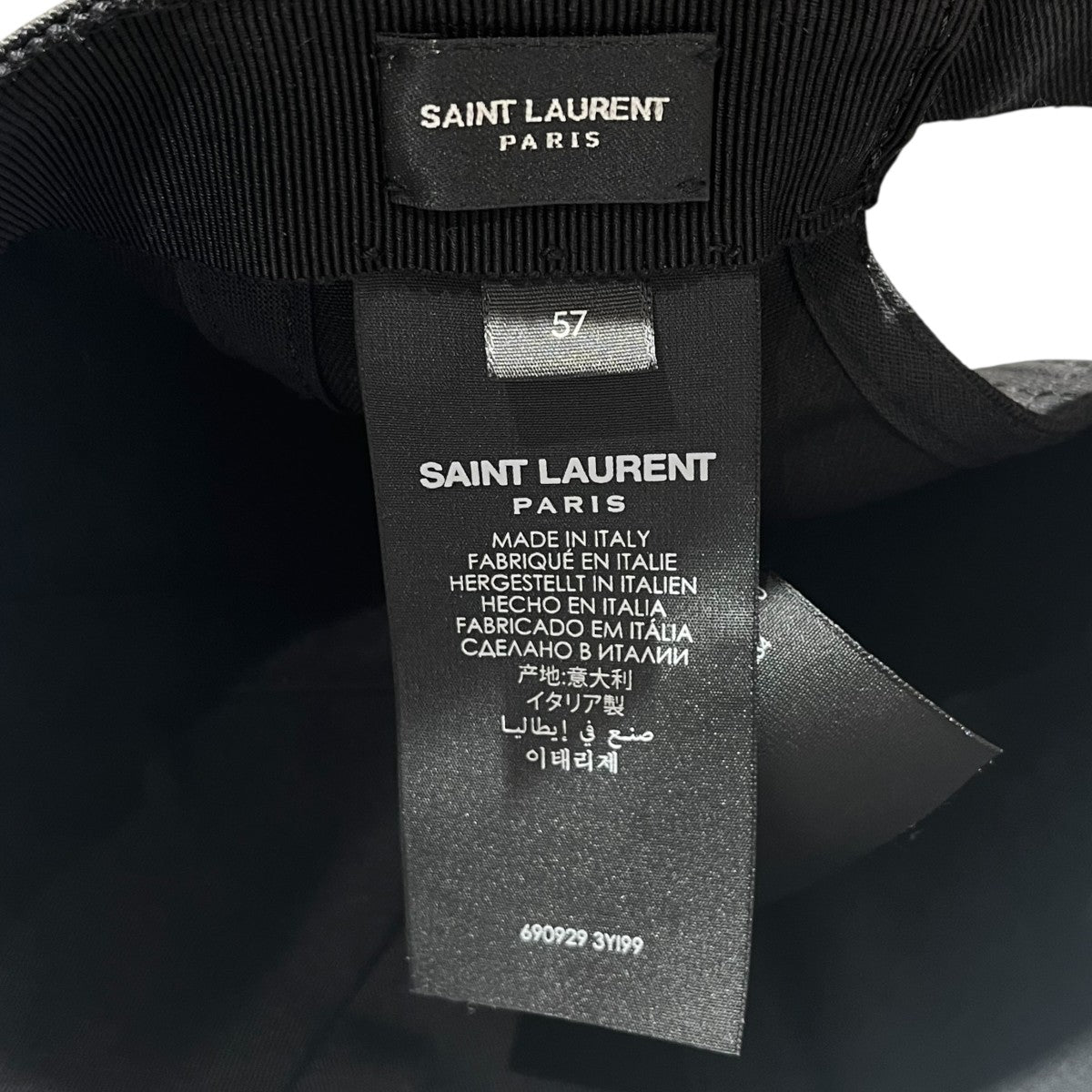 Saint Laurent Paris(サンローランパリ) SLロゴキャップ690929 690929