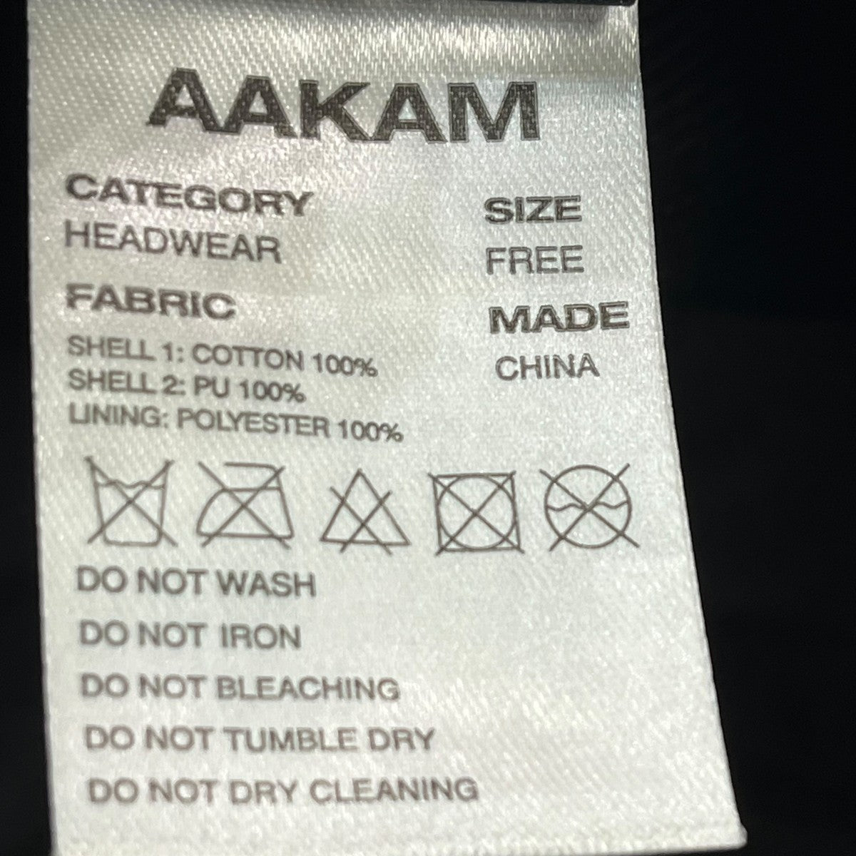 AAKAM(アーカム) キャップ ブラック サイズ FREE｜【公式】カインド