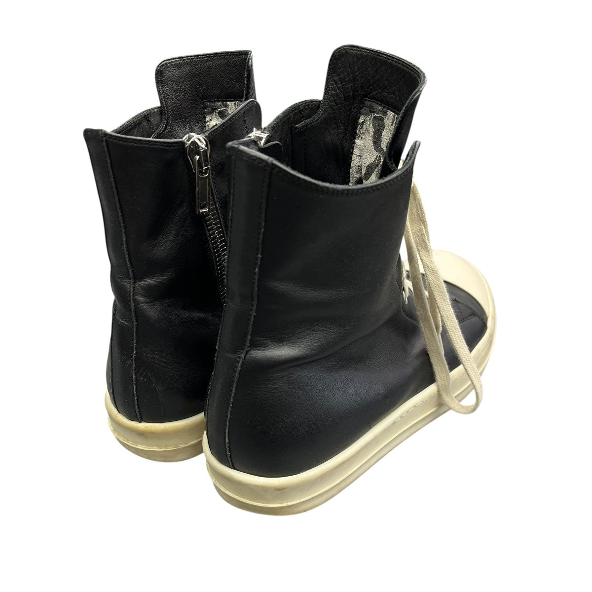 RICK OWENS(リックオウエンス) RAMONESハイカットスニーカー ブラック