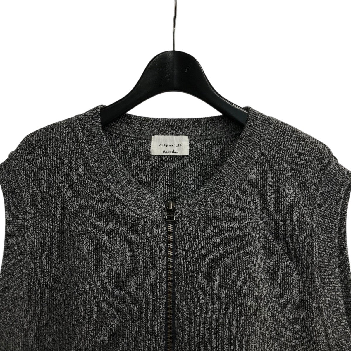 crepuscule×STEVEN ALAN ジップアップニットベスト2203 022 2203 022
