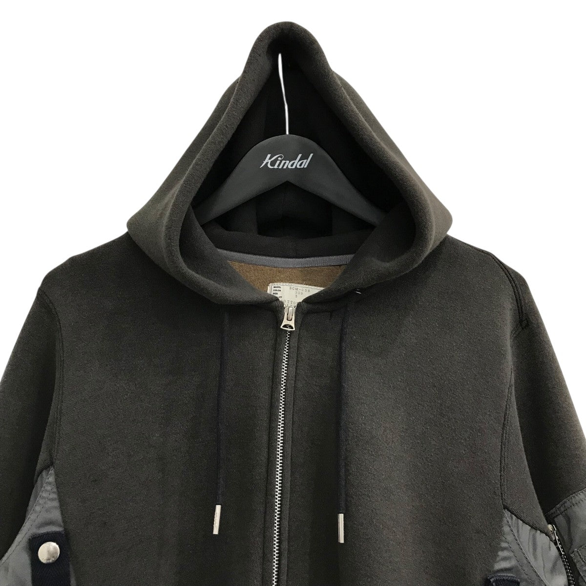 sacai(サカイ) 「Sponge Sweat x Nylon Twill Hoodie」スポンジ