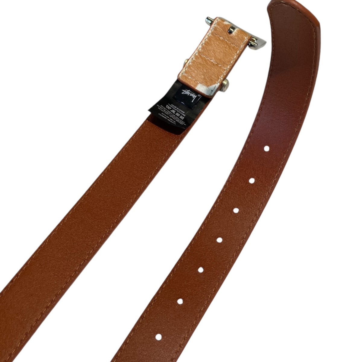 stussy(ステューシー) ANIMAL PRINT DRESS BELT135170 135170 ブラウン