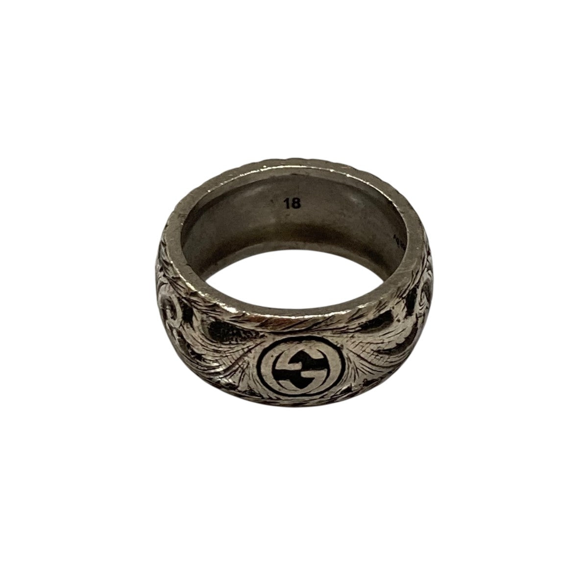 GUCCI(グッチ) キャットヘッドリング43357 43357 シルバー サイズ 18