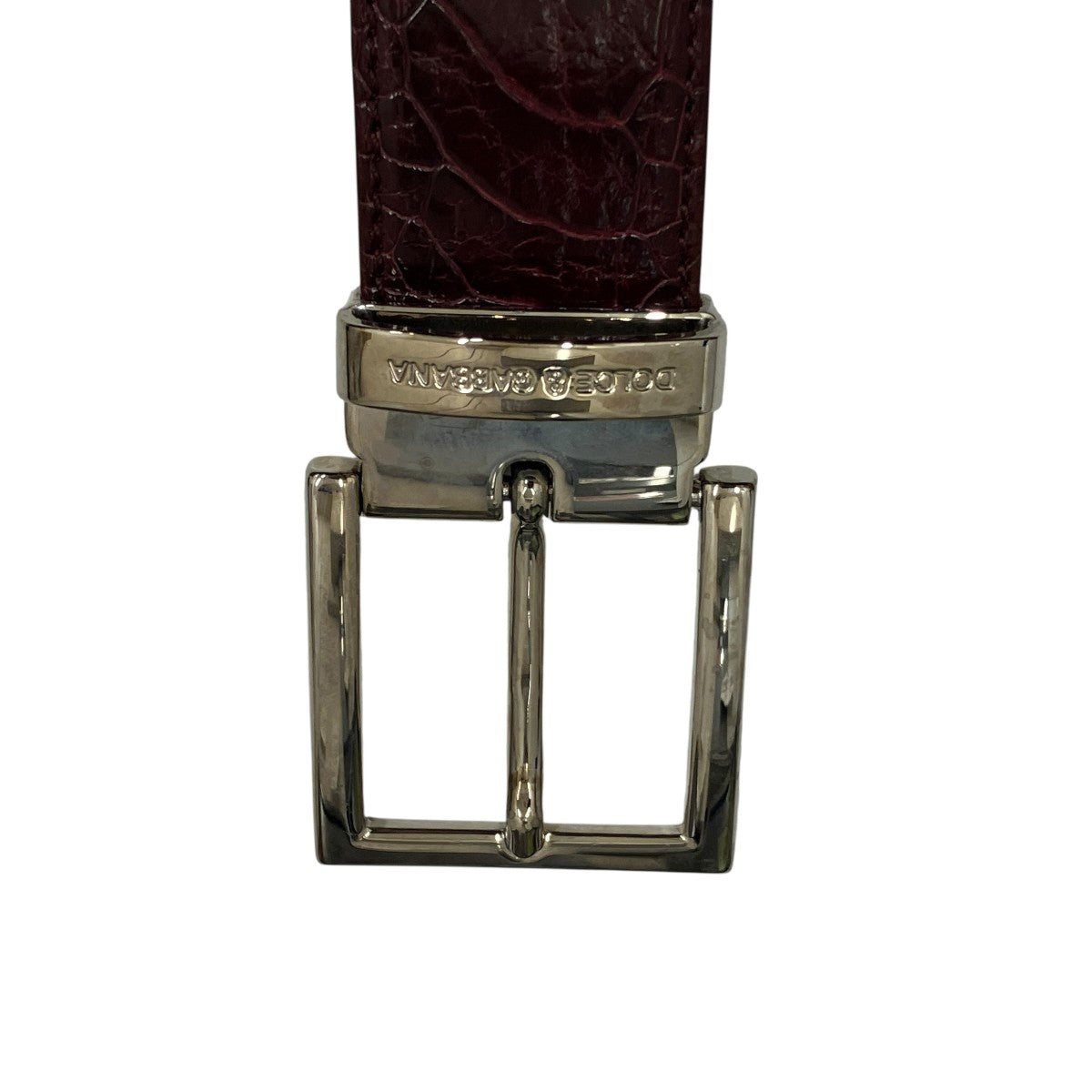 DOLCE ＆ GABBANA(ドルチェアンドガッバーナ) レザーベルト レッド