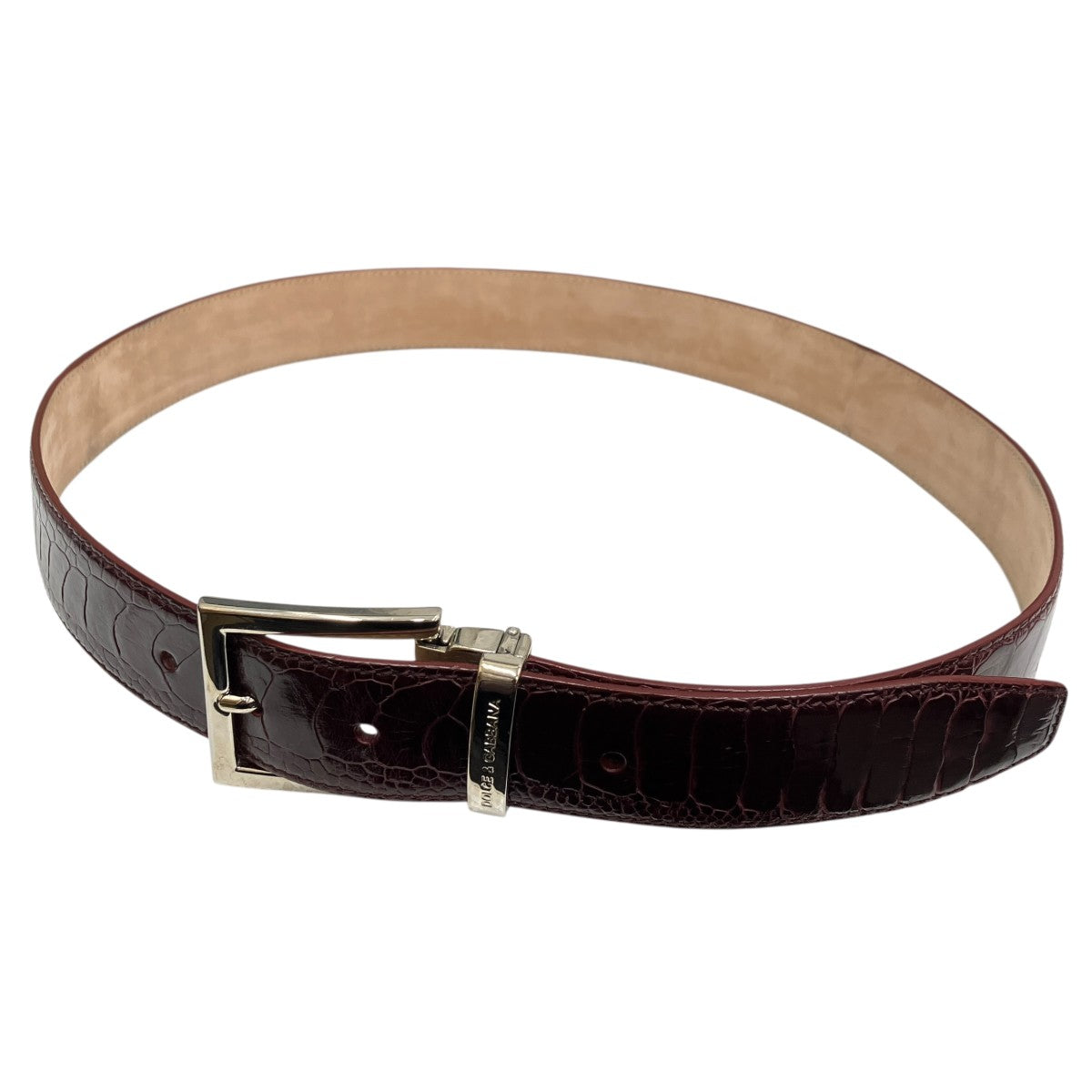 DOLCE ＆ GABBANA(ドルチェアンドガッバーナ) レザーベルト レッド