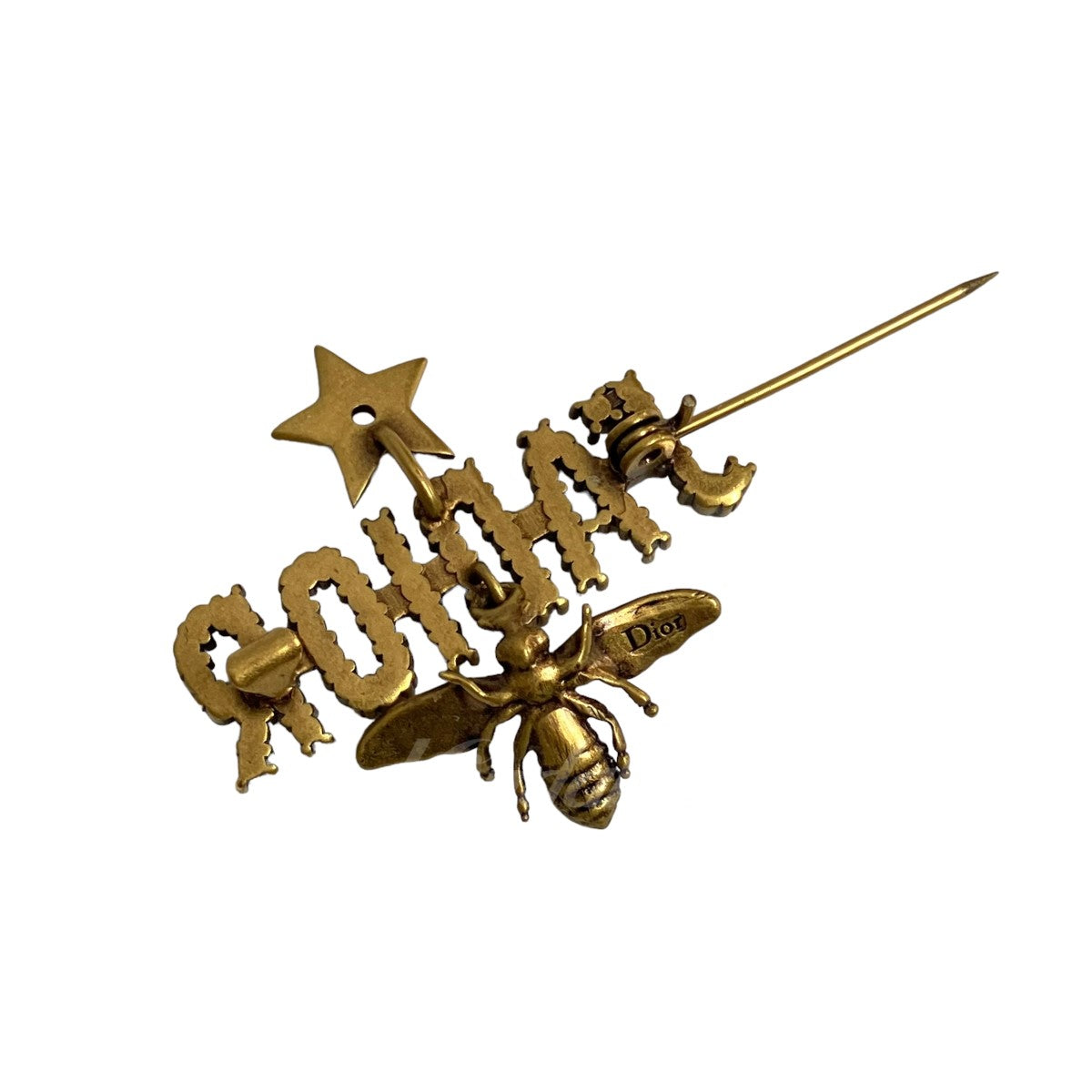 Dior(ディオール) ロゴブローチ ゴールド｜【公式】カインドオル