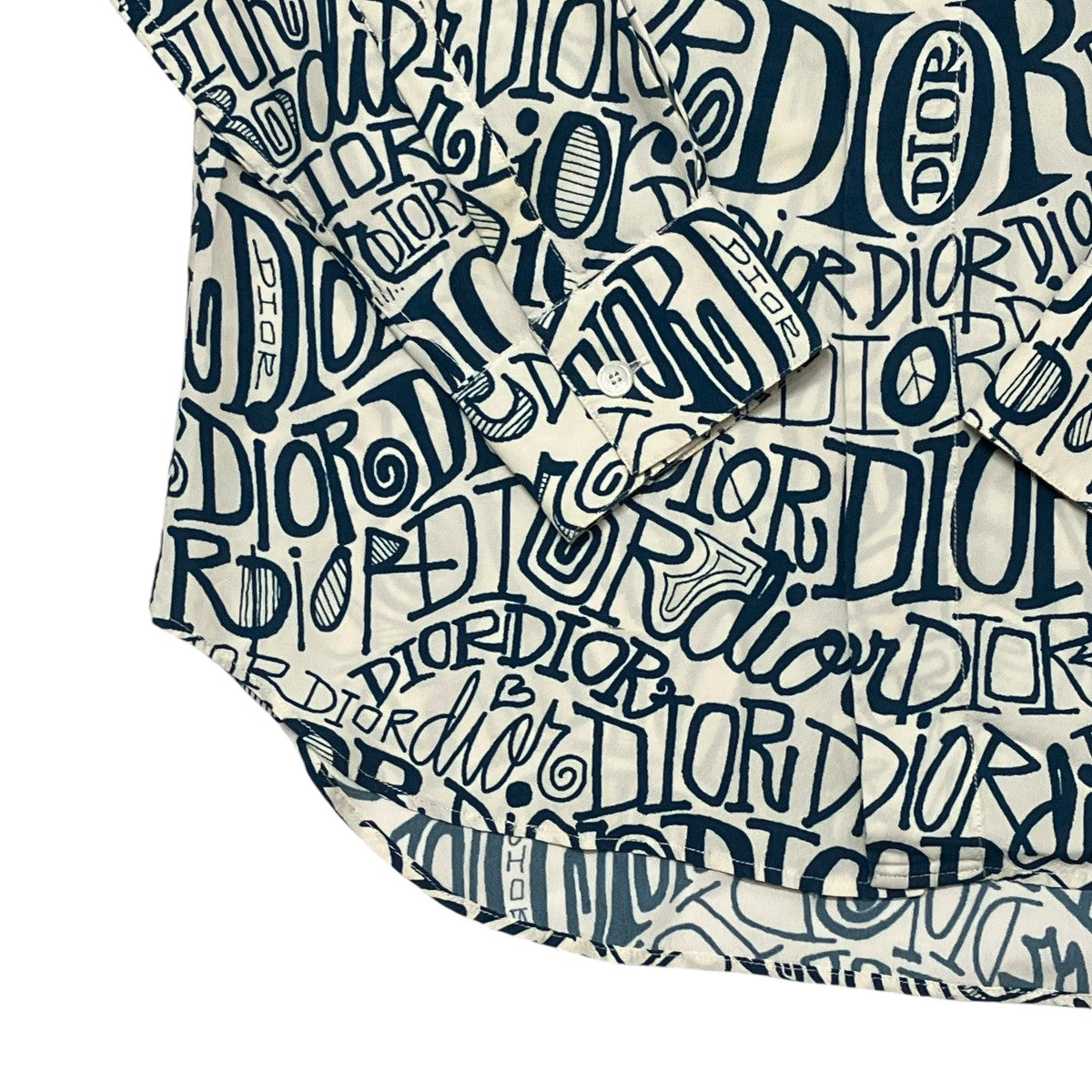 DIOR×Shawn Stussy 総柄シャツ013C502A4935 013C502A4935 ホワイト