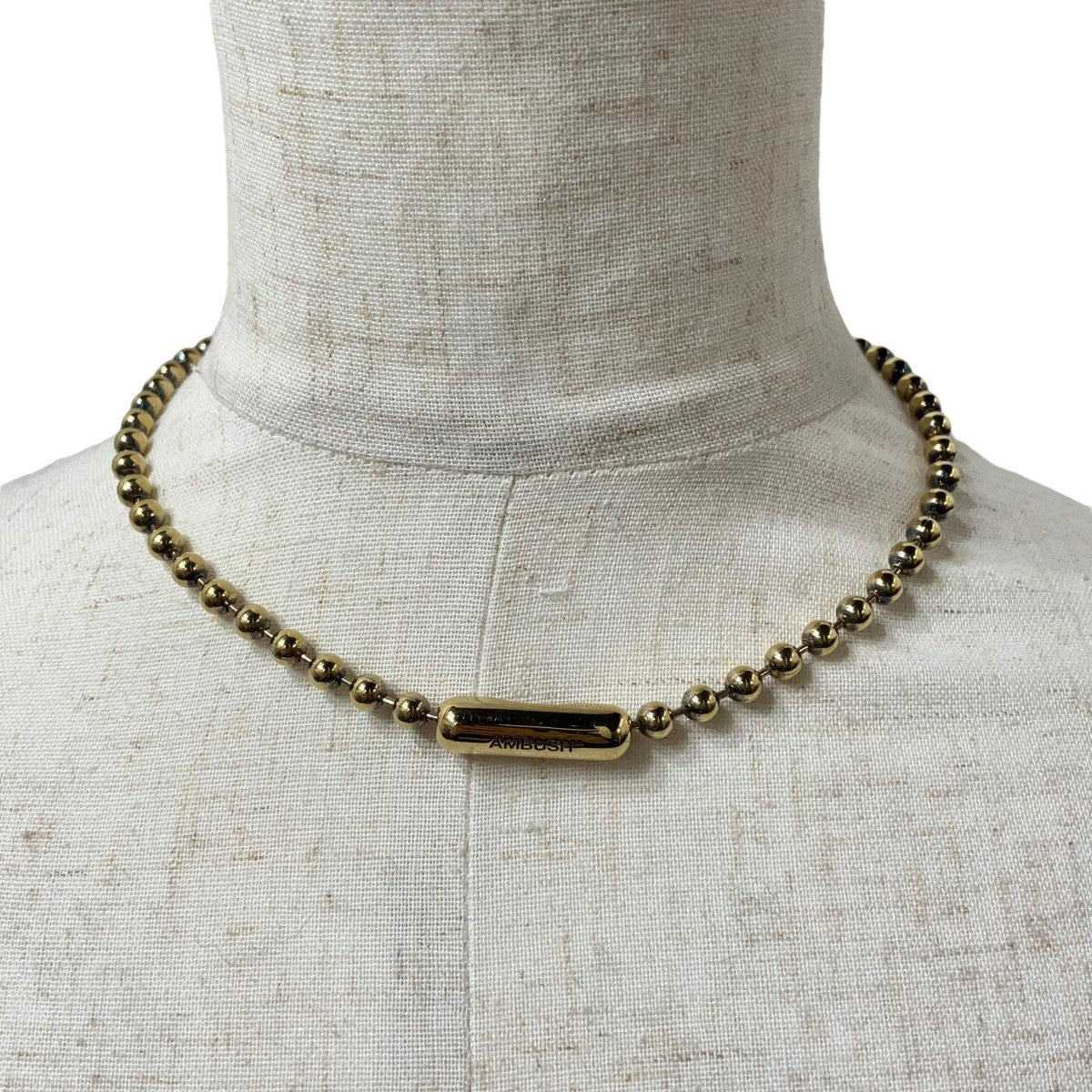 AMBUSH(アンブッシュ) ボールチェーンネックレス ゴールド｜【公式