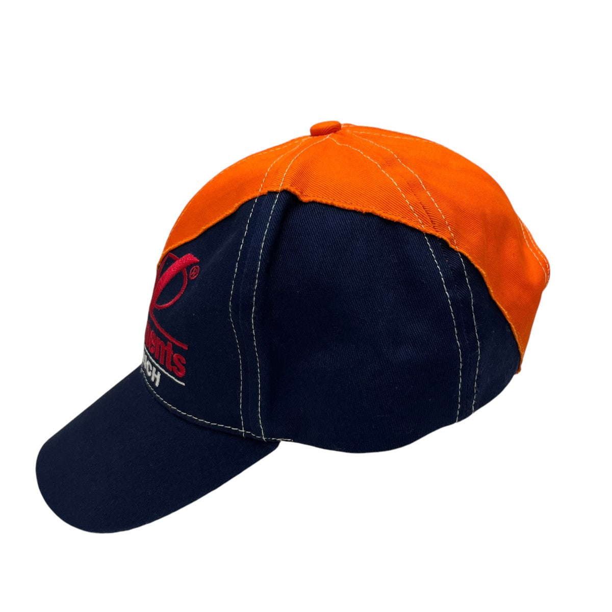 VETEMENTS(ヴェトモン) キャップ オレンジ×ネイビー｜【公式】カインド