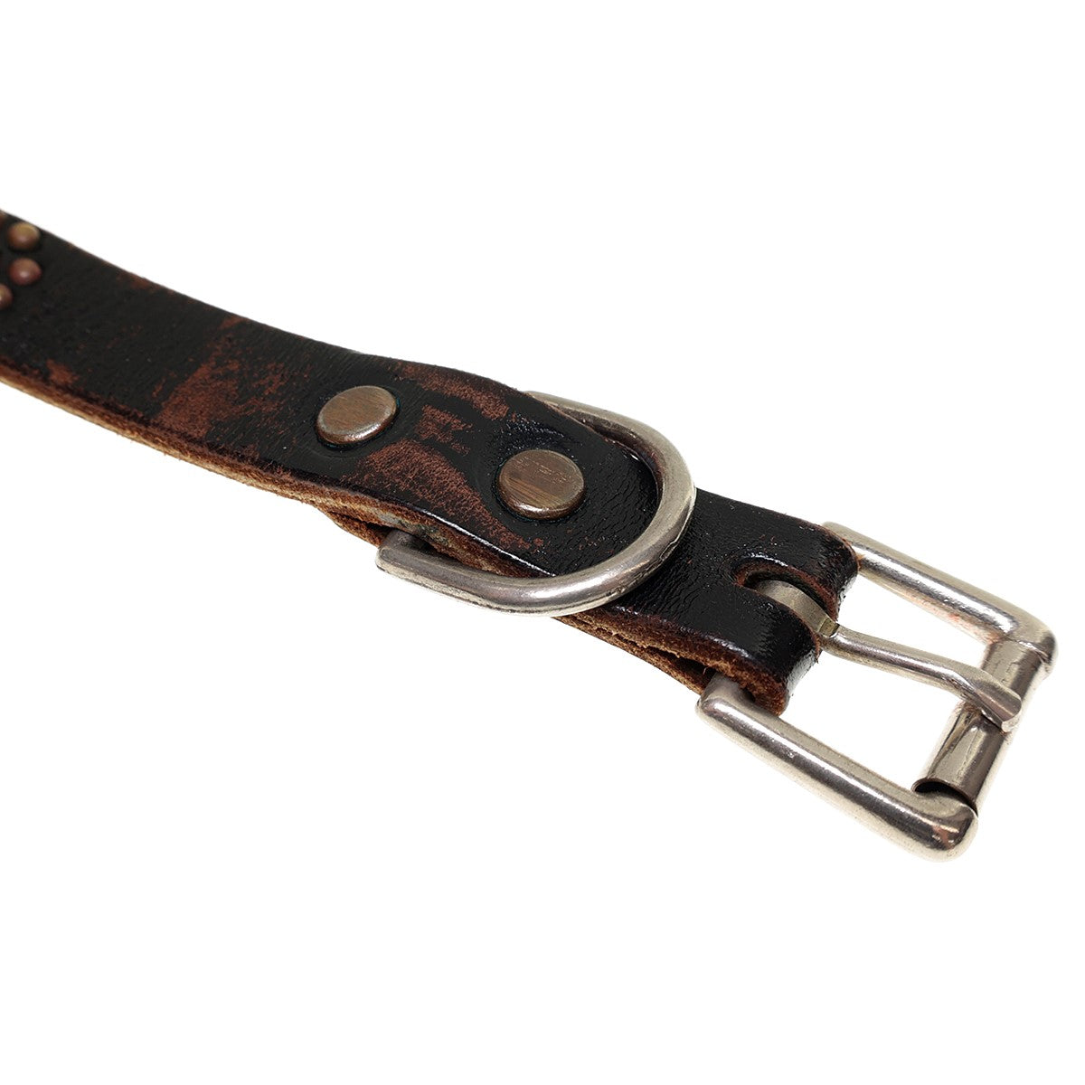 TENDERLOIN(テンダーロイン) ナロースタッズベルト ブラウン サイズ M