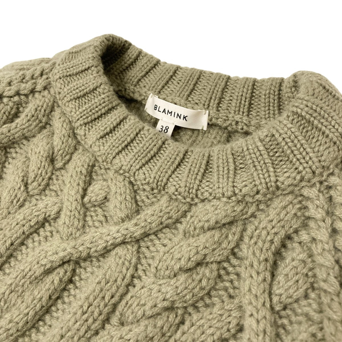 BLAMINK(ブラミンク) カシミヤケーブルニット7913 106 0142 7913 106