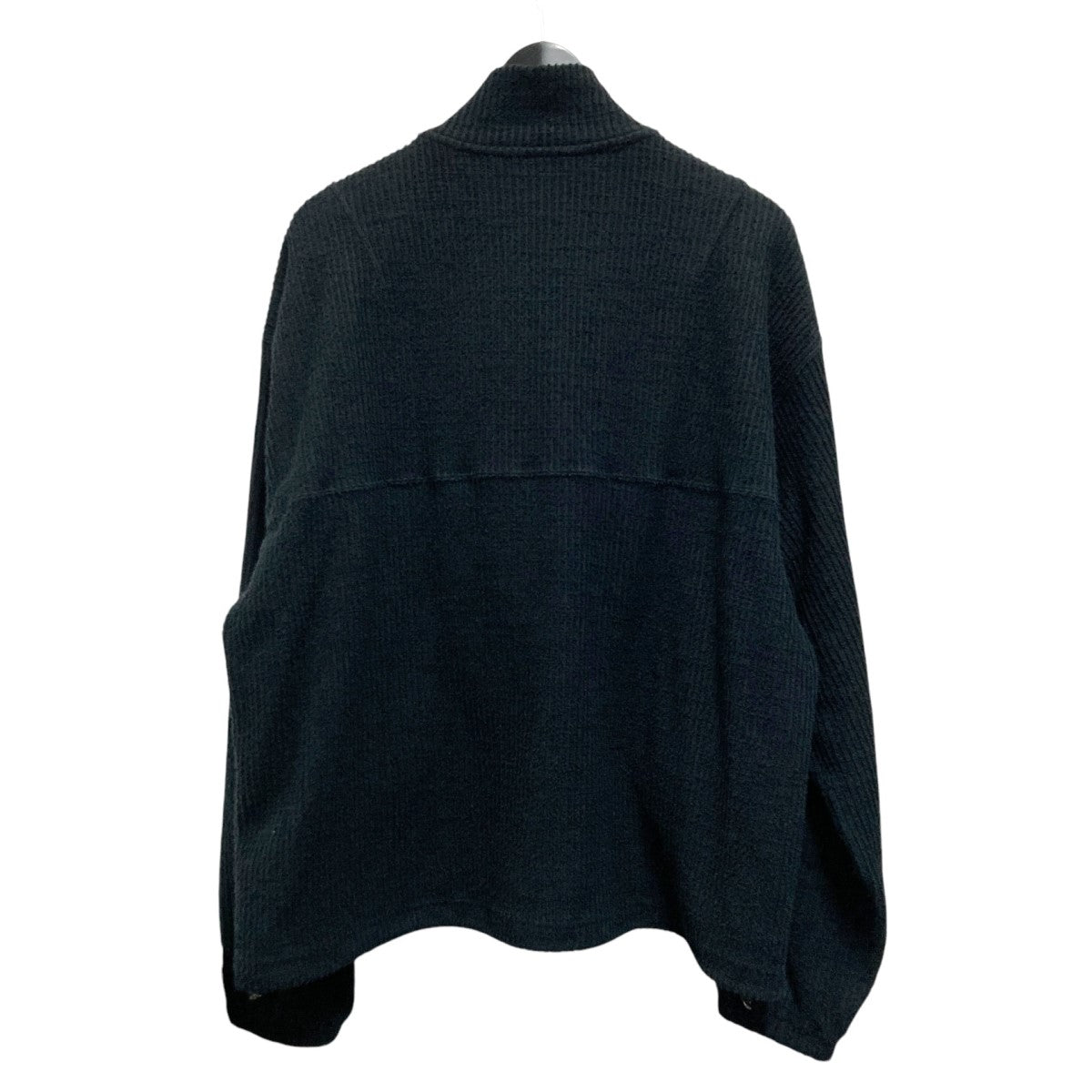 ANCELLM(アンセルム) CUT STRIPE HALF ZIP PULL OVER SHIRTハーフ
