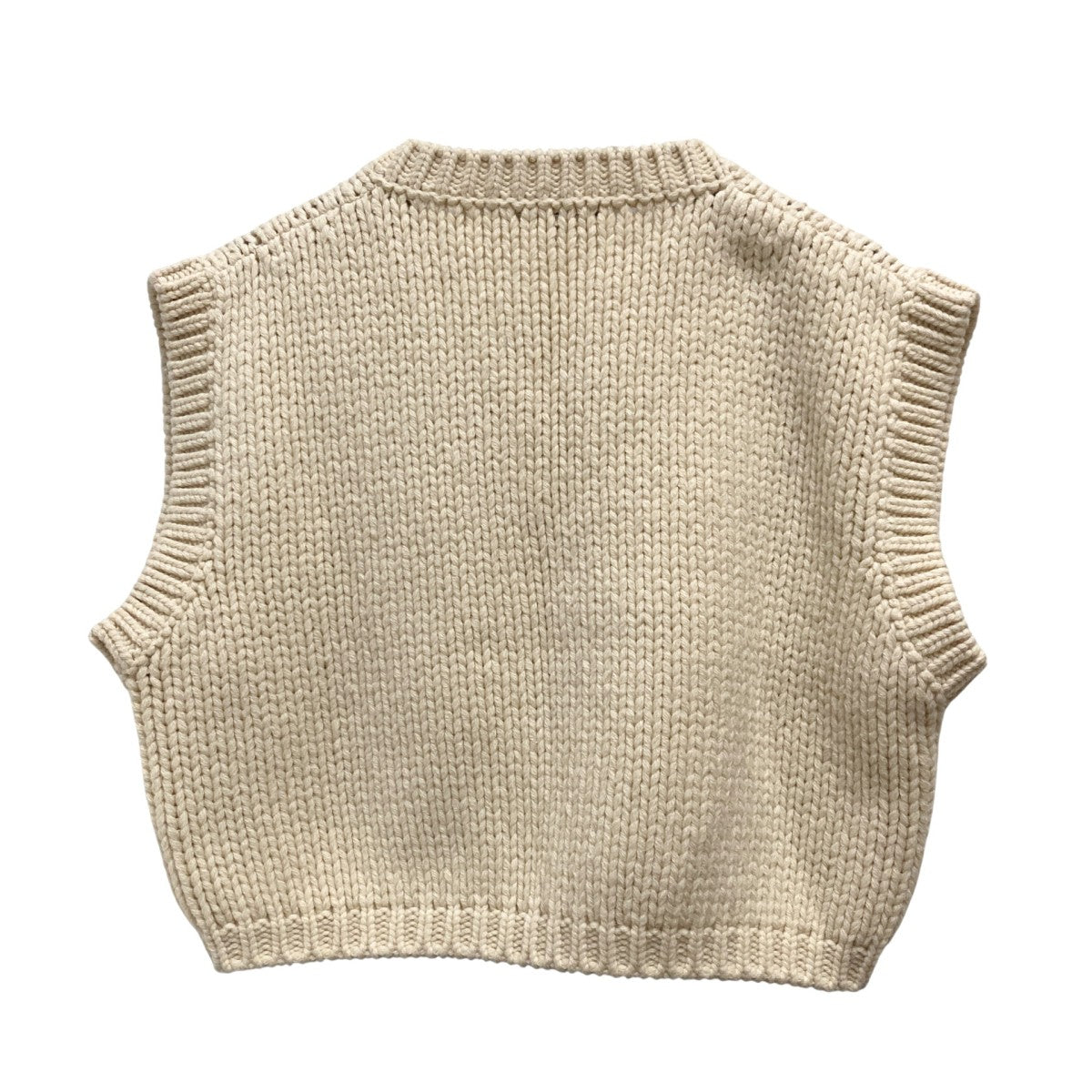 Cristaseya(クリスタセヤ) ニットベスト アイボリー サイズ M｜【公式
