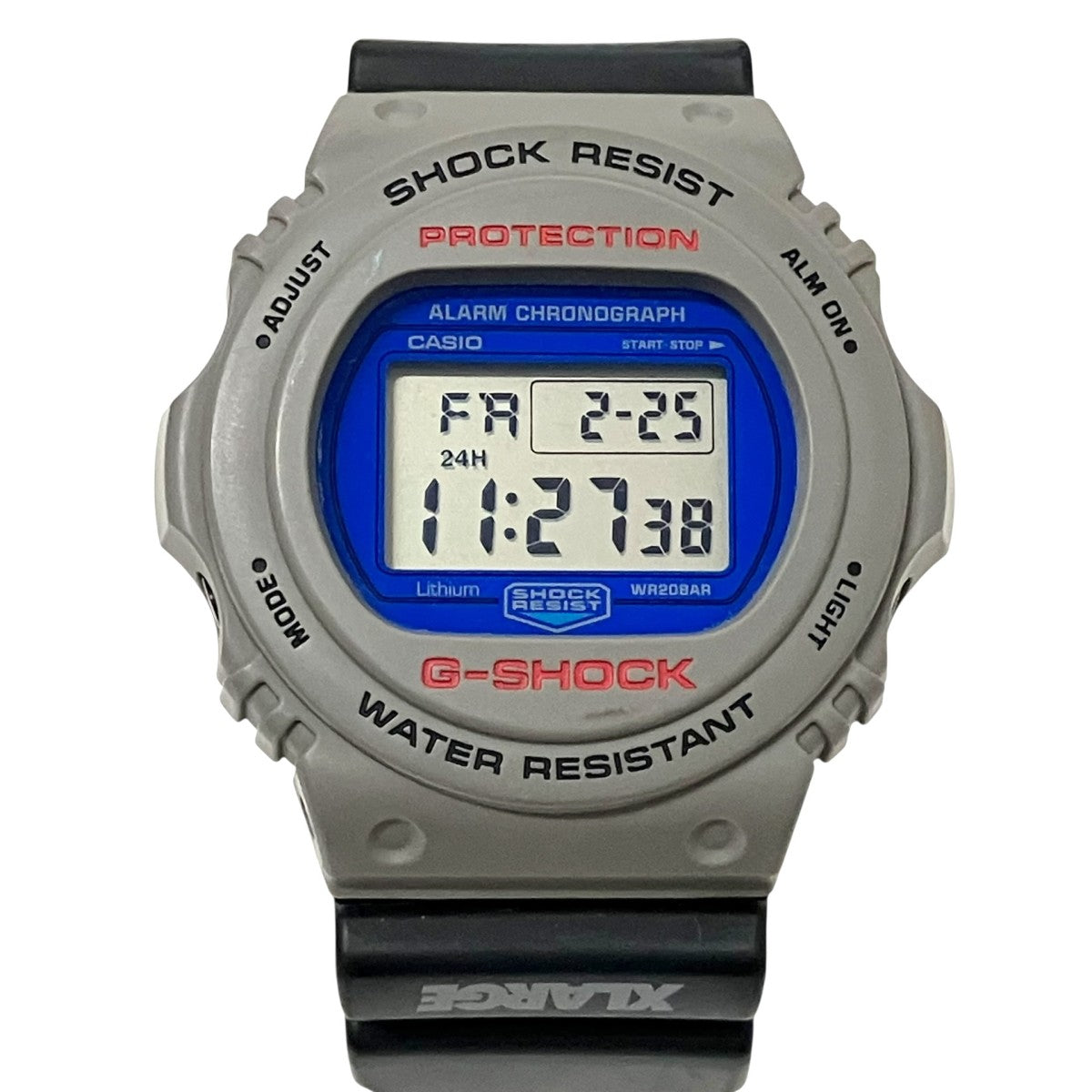 CASIO×X-LARGE G-SHOCKデジタルウォッチDW 5750E DW 5750E グレー