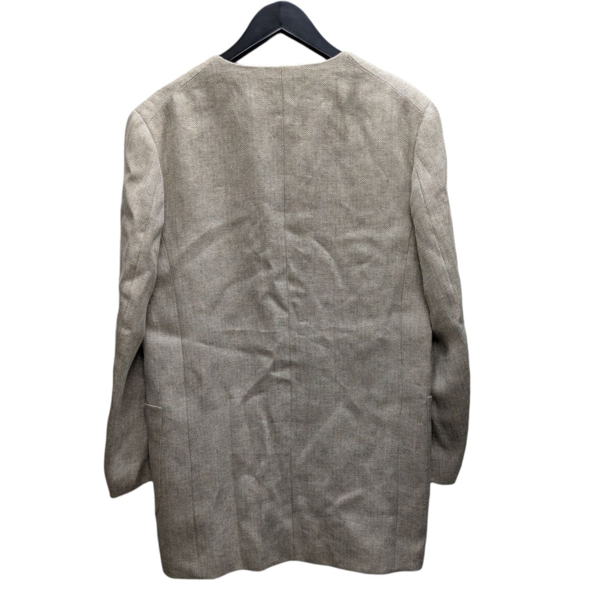 FUMIKA UCHIDA(フミカウチダ) HEMP SUITING COLLARLESS JACKET カラー