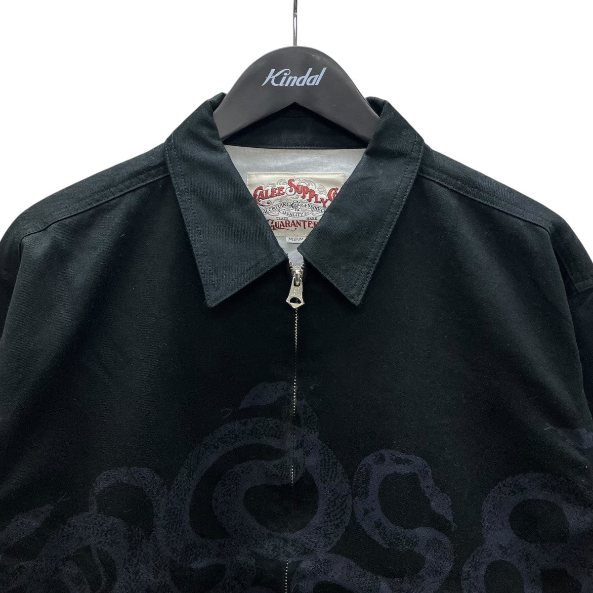 CALEE(キャリー) 25AWスネークスイングトップジャケット ブラック