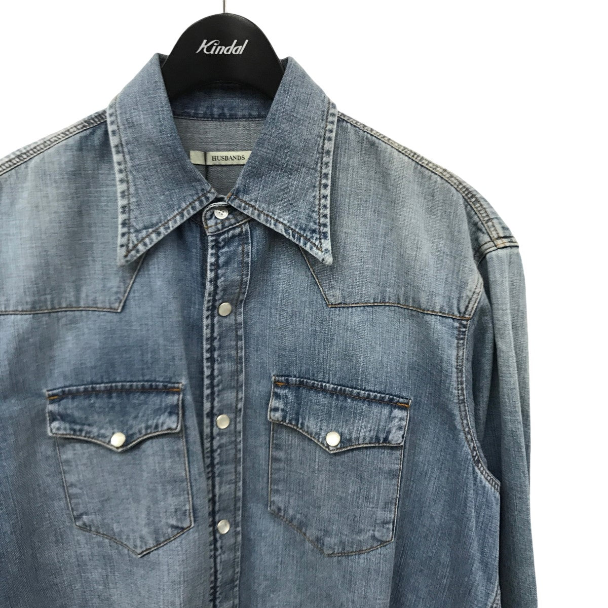 HUSBANDS(ハズバンズ) Western SH デニムシャツ インディゴ サイズ 40