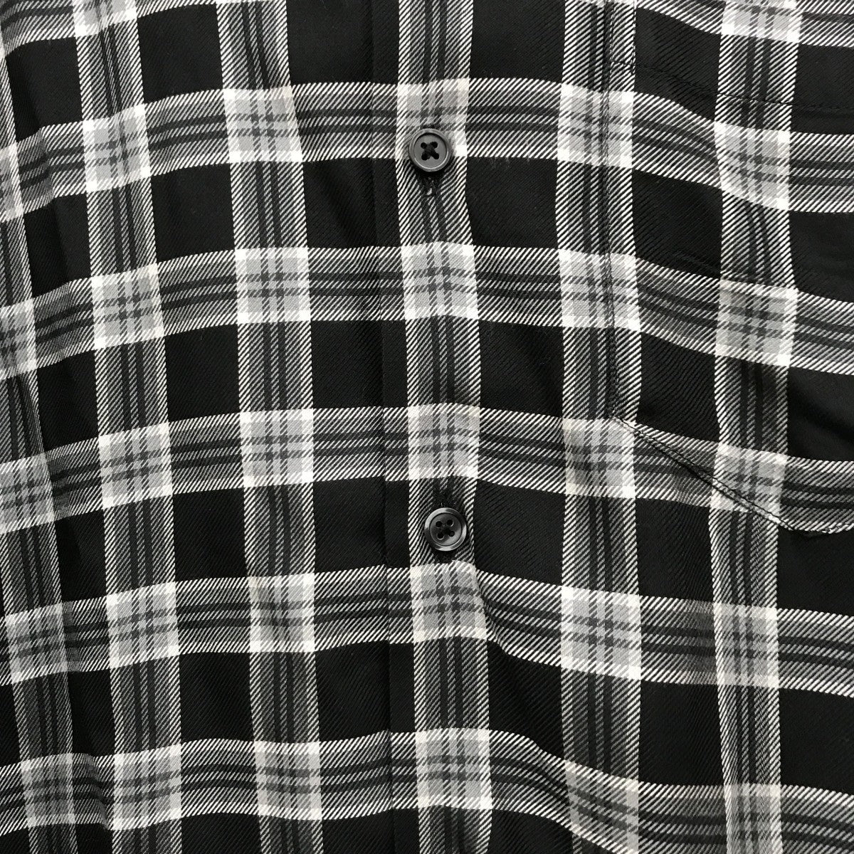 Supreme(シュプリーム) Plaid Rayon Shirtチェックシャツ グレー