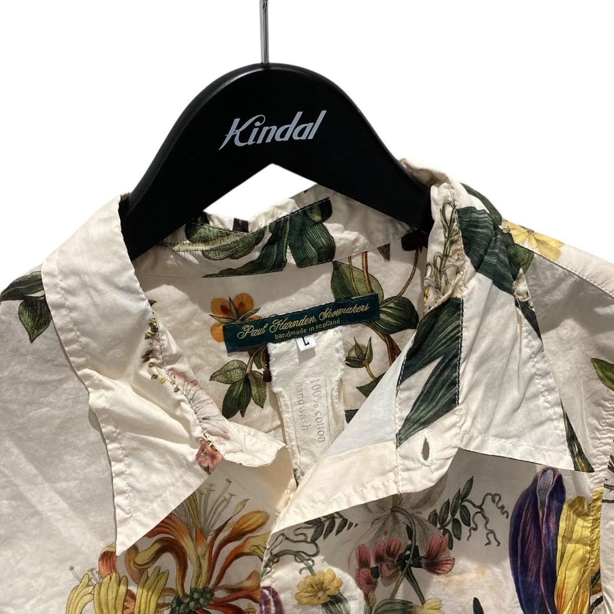 Paul Harnden(ポールハーデン) M．Easy shirt総柄長袖シャツ ピンク