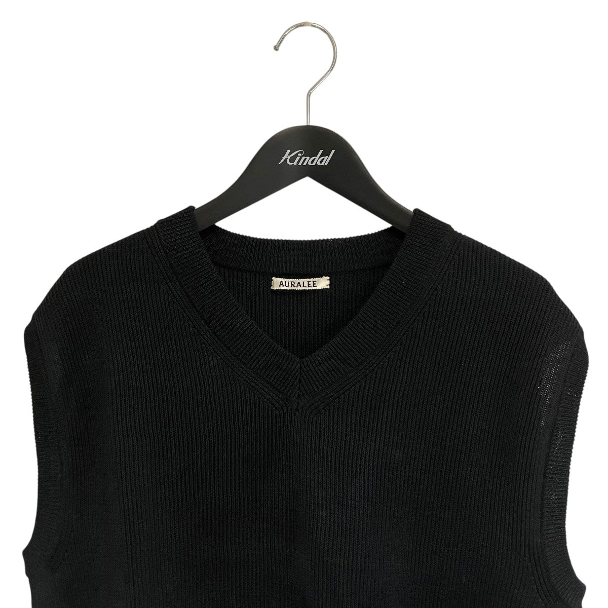 AURALEE(オーラリー) FLAT YARN RIB KNIT VESTニットベストA25SV03SY