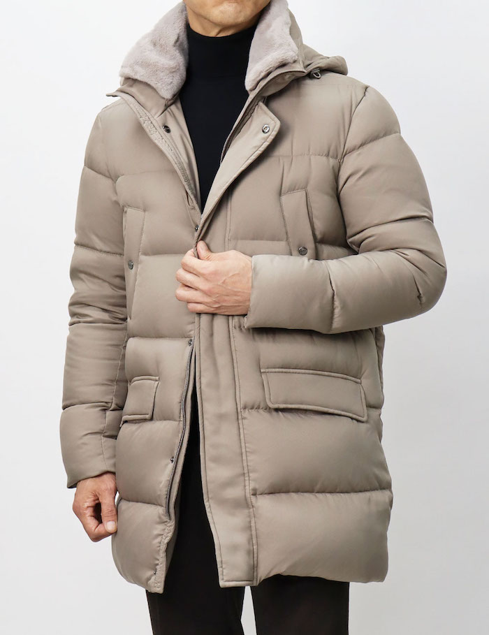 ヘルノ / HERNO / ダウン コート / N-3B型 / 襟ファー フーデッド