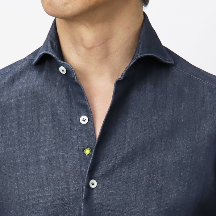 ジャンネット / GIANNETTO / カッタウェイ シャツ / コットン デニム