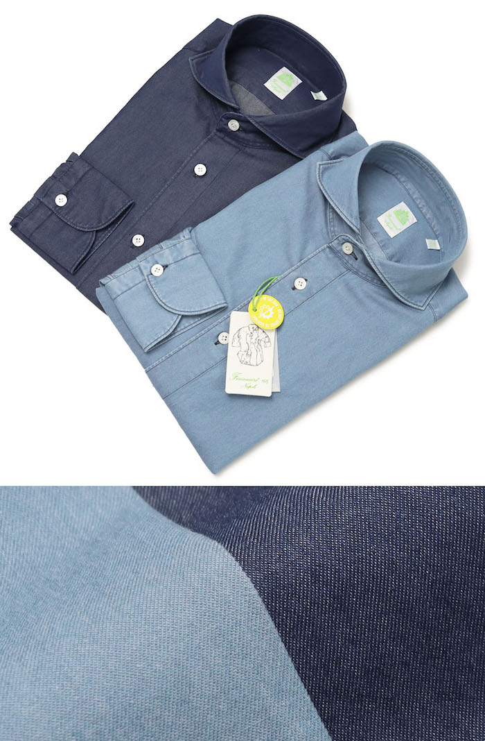 フィナモレ / Finamore / セルジオ / SERGIO / デニム シャツ