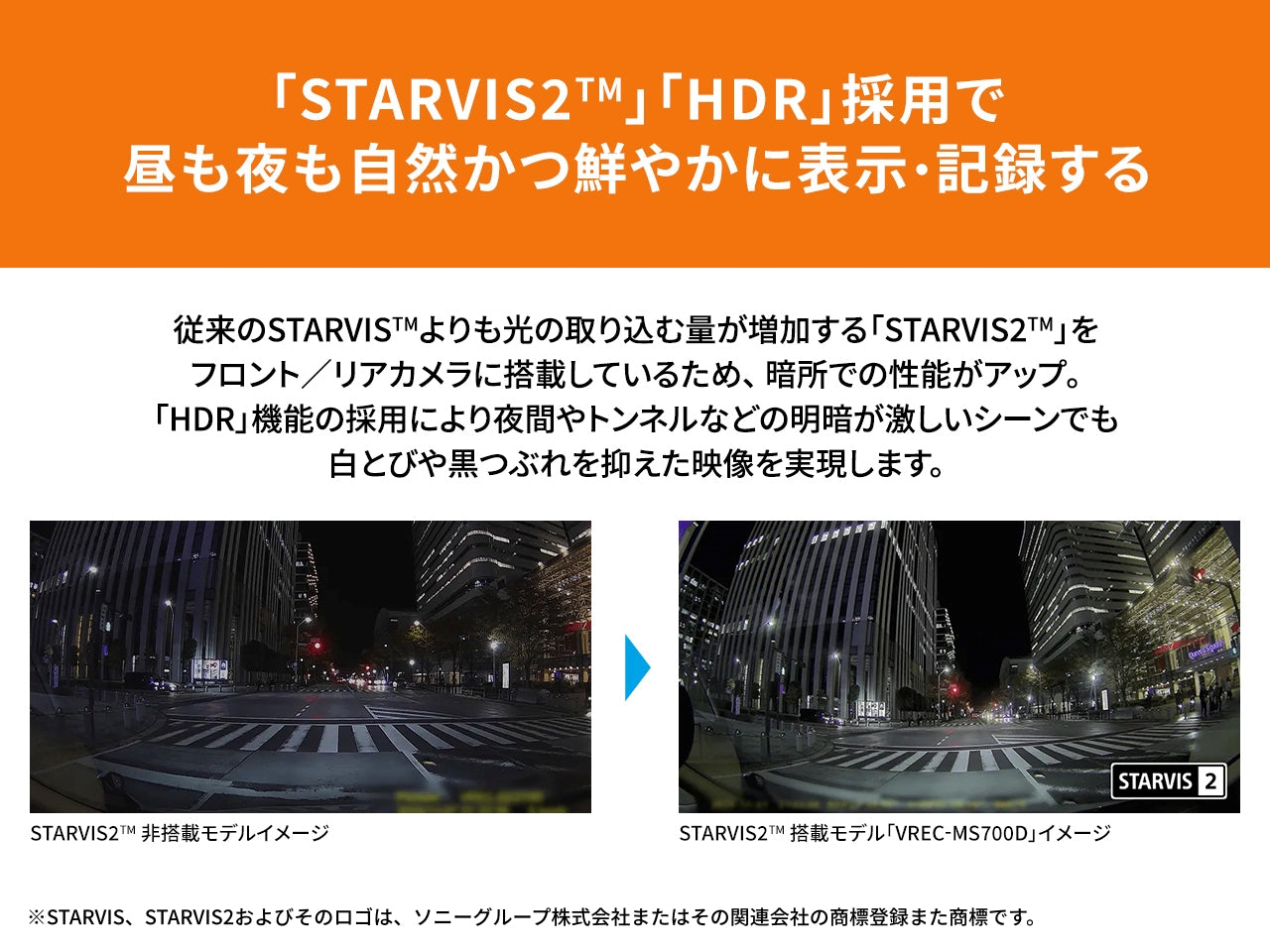 前後2カメラ 370万画素高画質 デジタルミラー型ドライブレコーダー