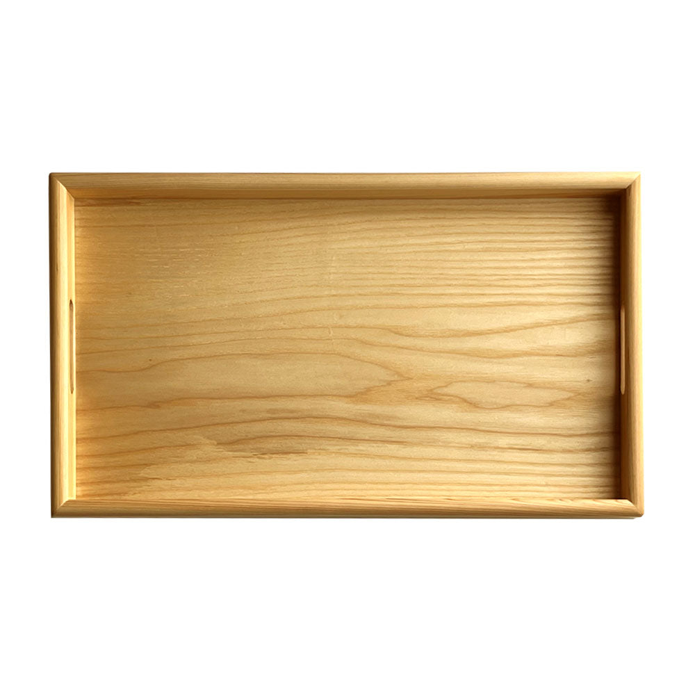 全三色 木製 長手盆 尺八 54cm 大きなお盆 白木 – 山家漆器店