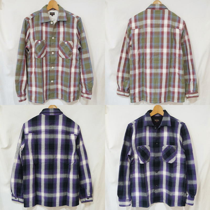 楽天市場】THE FLAT HEAD(フラットヘッド)長袖チェックネルシャツ【HN