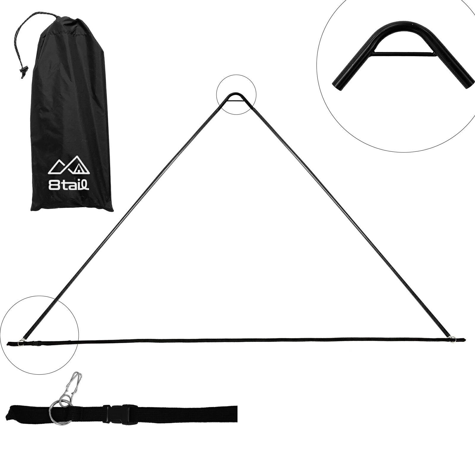 楽天市場】8tail 二又ポール アルミ 16mm 150×240cm 軽量 750g