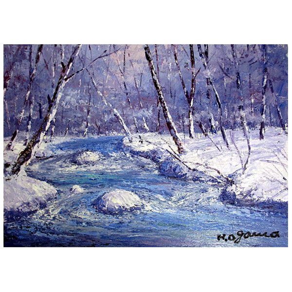 楽天市場】油彩画 F6号 千賀節子 「水仙2」 真筆 額入り 額装絵画