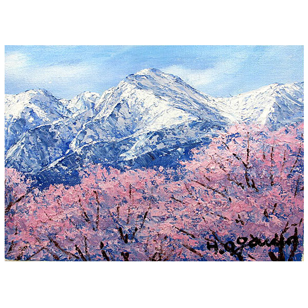 楽天市場】油彩画 F6号 小川久雄「立山連峰と神通川」 真筆 額入り