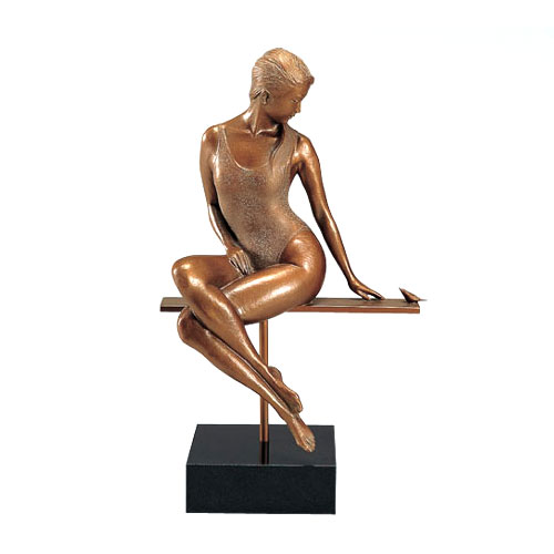 楽天市場】＊ 彫刻 仙里篤成 「リンゴを持つ少女」 ブロンズ像 銅製