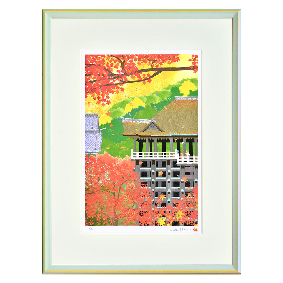 楽天市場】油彩画 F6号 朝隈敏彦 「京都高桐院」 真筆 額入り 額装絵画