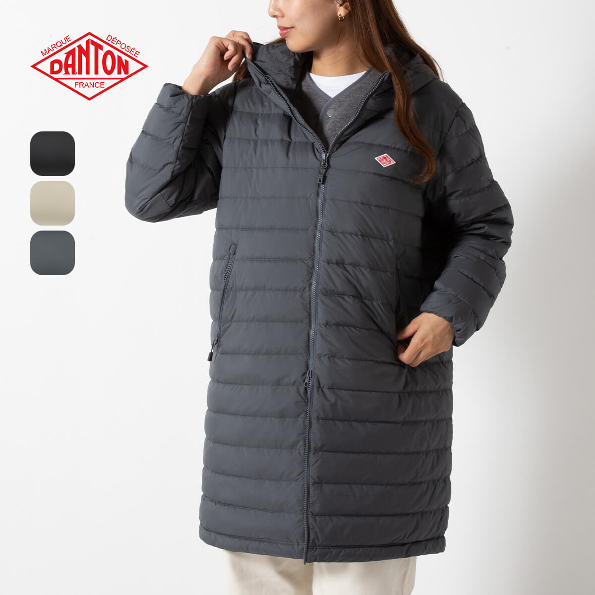 楽天市場】【正規取扱店】 ダントン ミドルダウンフーデッドコート