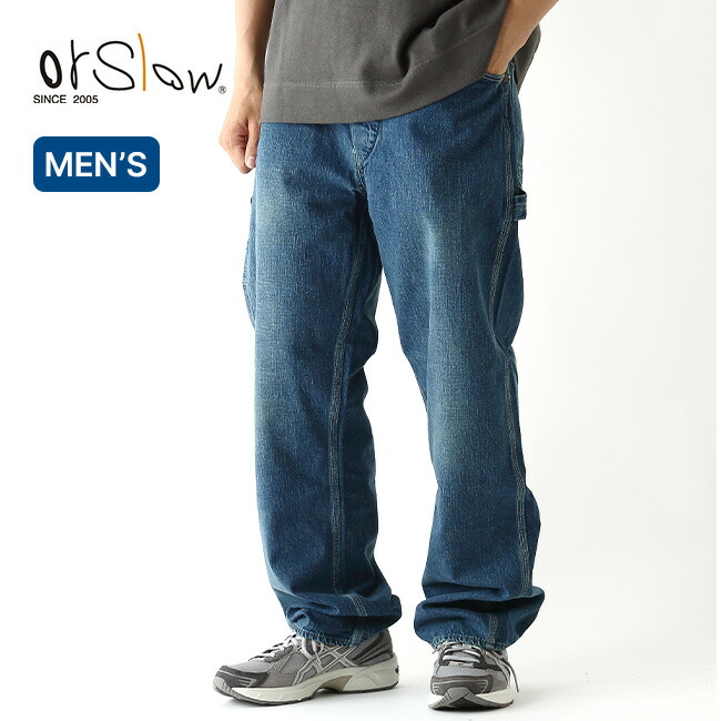 楽天市場】オアスロウ デニムペインターパンツユーズドウォッシュ